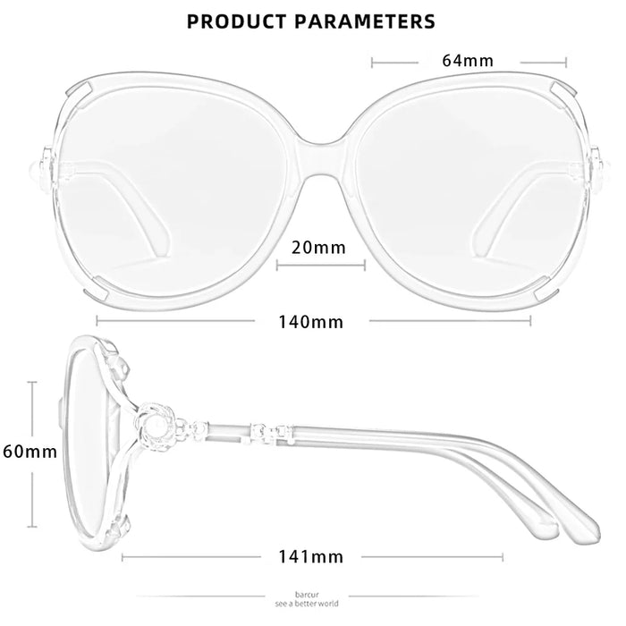 BARCUR Sunglasses Trendy Butterfly Design Fashion