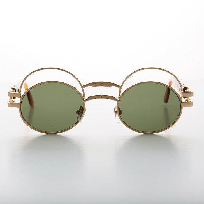 SUNGLASS MUSEUM Futuristic Oval Sunglass with Double Eyelid - Ace