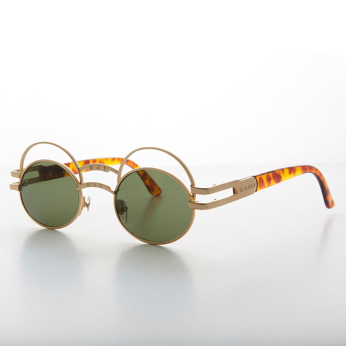 SUNGLASS MUSEUM Futuristic Oval Sunglass with Double Eyelid - Ace