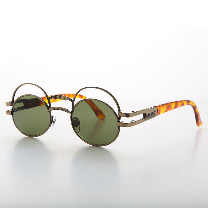 SUNGLASS MUSEUM Futuristic Oval Sunglass with Double Eyelid - Ace