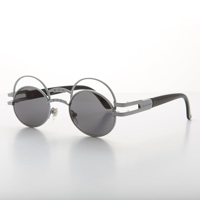 SUNGLASS MUSEUM Futuristic Oval Sunglass with Double Eyelid - Ace