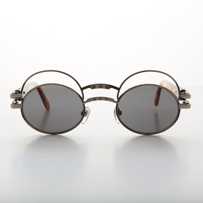 SUNGLASS MUSEUM Futuristic Oval Sunglass with Double Eyelid - Ace
