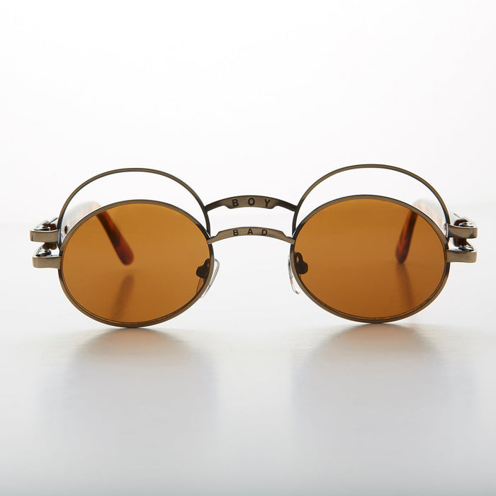 SUNGLASS MUSEUM Futuristic Oval Sunglass with Double Eyelid - Ace