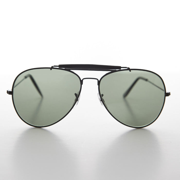 SUNGLASS MUSEUM Original Brow Bar Aviator Sunglass with Glass Lens Vintage - Connelly - Product image