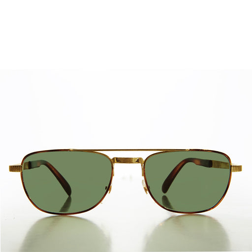 Sunglass Museum Gold Vintage Aviator with Glass Lens - Adolfi - Product image