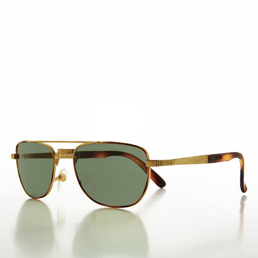 Sunglass Museum Gold Vintage Aviator with Glass Lens - Adolfi - Product image