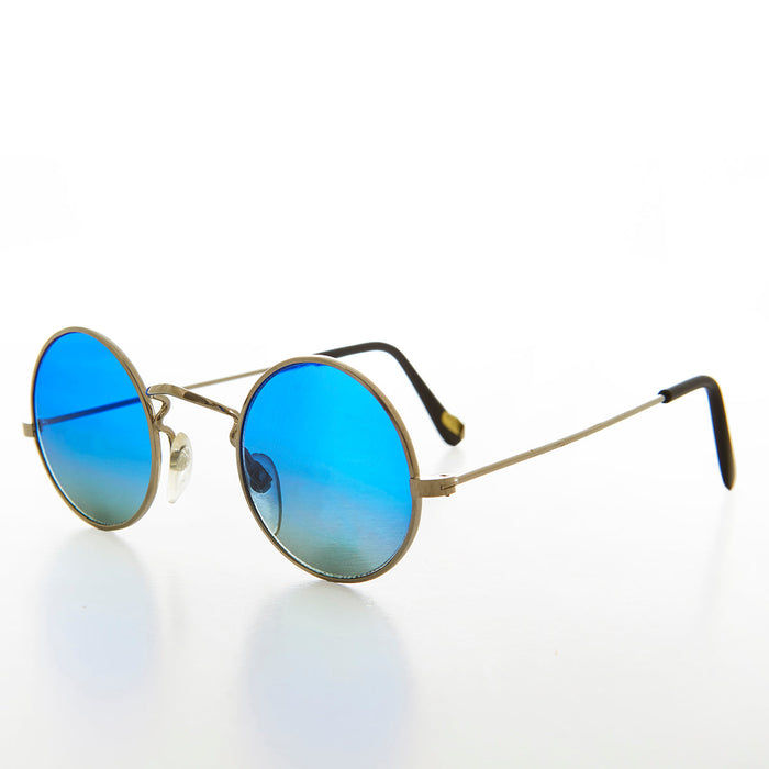 SUNGLASS MUSEUM Round Ocean Lens Hippy Vintage Sunglass - Agean - Product image