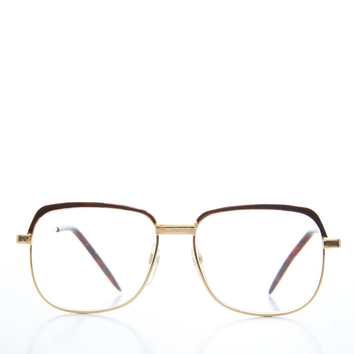Square Two-Tone Vintage Reading Glasses - Ainsley