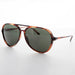 image of sunglasses model SUNGLASS MUSEUM SUNGLASS MUSEUM Classic Vintage Aviator Sunglass with Glass Lens - Air Boss