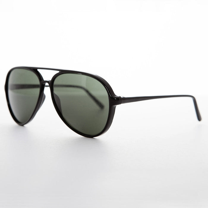 image of sunglasses model SUNGLASS MUSEUM SUNGLASS MUSEUM Classic Vintage Aviator Sunglass with Glass Lens - Air Boss