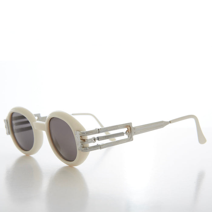 SUNGLASS MUSEUM Industrial Oval 90s Vintage Sunglasses - Alavian