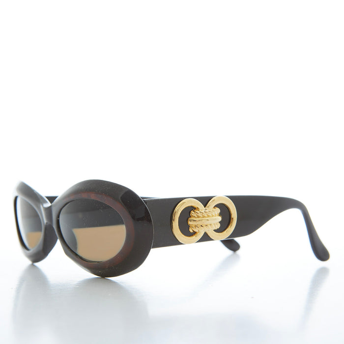 SUNGLASS MUSEUM Classic Chunky Oval Women's Sunglasses - Alicia