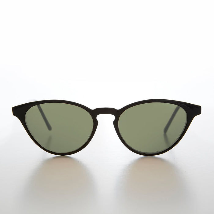 SUNGLASS MUSEUM Women's Round Cat Eye Sunglass with Keyhole Bridge - Allie