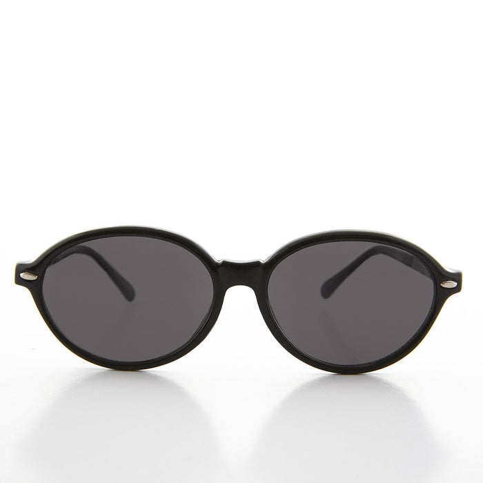 SUNGLASS MUSEUM Women's Large Oval Glamour Vintage Sunglass - Alma