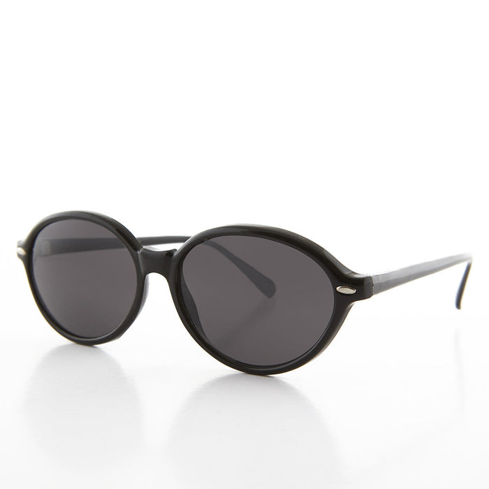 SUNGLASS MUSEUM Women's Large Oval Glamour Vintage Sunglass - Alma