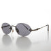 SUNGLASS MUSEUM Oval Rimless Minimalistic Vintage Sunglasses - Alpha - Product image