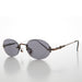 SUNGLASS MUSEUM Oval Rimless Minimalistic Vintage Sunglasses - Alpha - Product image