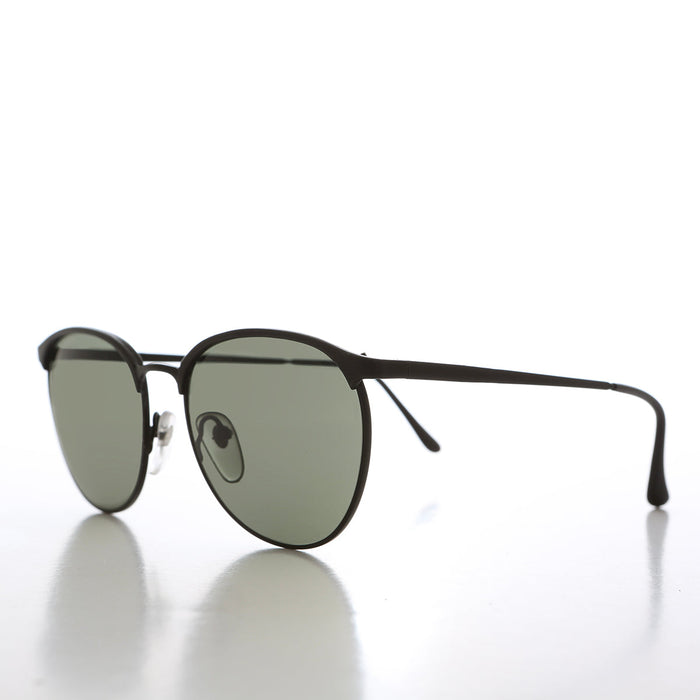 SUNGLASS MUSEUM Metal 90s Horn Rim Sunglasses - Amherst