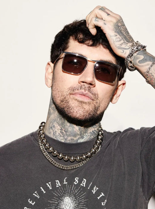 SAINT OWEN Sunglasses ANGELO Silver | Olive