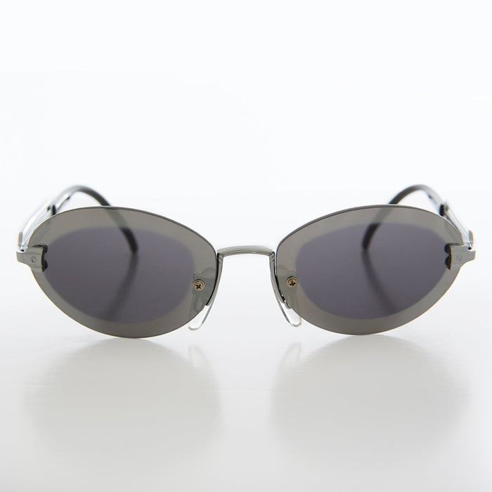 SUNGLASS MUSEUM Funky Industrial Oval Vintage Sunglass - Apoc