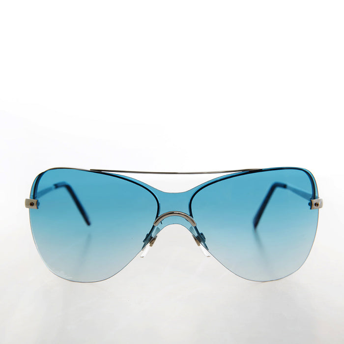 SUNGLASS MUSEUM Curved Mono Lens Vintage Sunglasses - Pilar