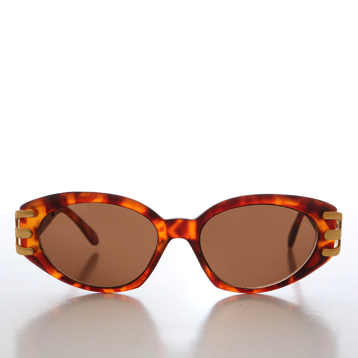 SUNGLASS MUSEUM Embellished 90s Cat Eye Vintage Sunglasses - Asa