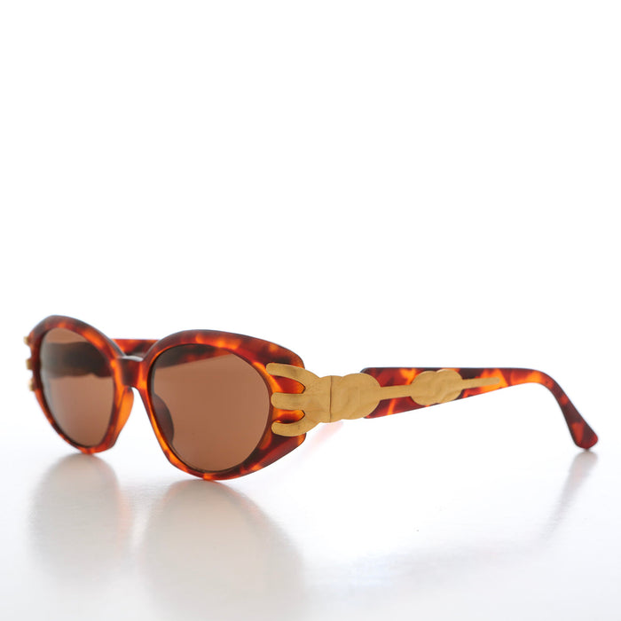 SUNGLASS MUSEUM Embellished 90s Cat Eye Vintage Sunglasses - Asa