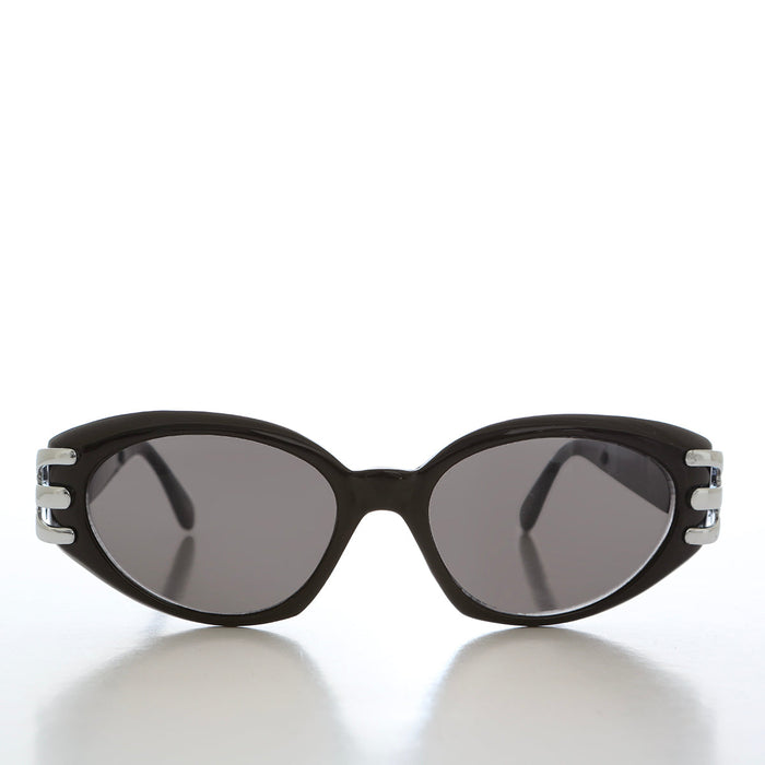 SUNGLASS MUSEUM Embellished 90s Cat Eye Vintage Sunglasses - Asa