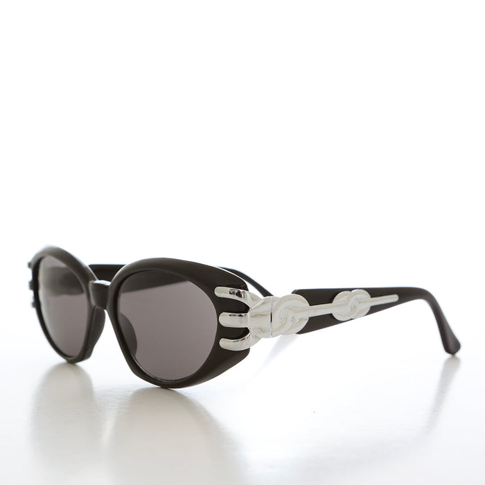 SUNGLASS MUSEUM Embellished 90s Cat Eye Vintage Sunglasses - Asa