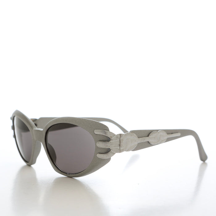 SUNGLASS MUSEUM Embellished 90s Cat Eye Vintage Sunglasses - Asa