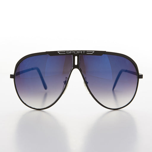 SUNGLASS MUSEUM Classic Sport Decal Pilot Vintage Sunglasses - Aspen - Product image