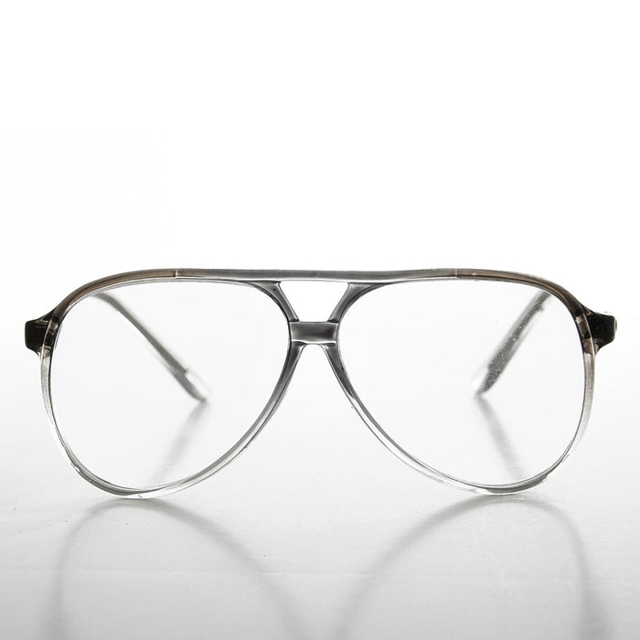 SUNGLASS MUSEUM Retro Clear Lens Pilot Glasses - Atlas