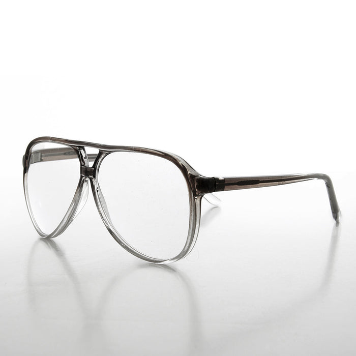 SUNGLASS MUSEUM Retro Clear Lens Pilot Glasses - Atlas