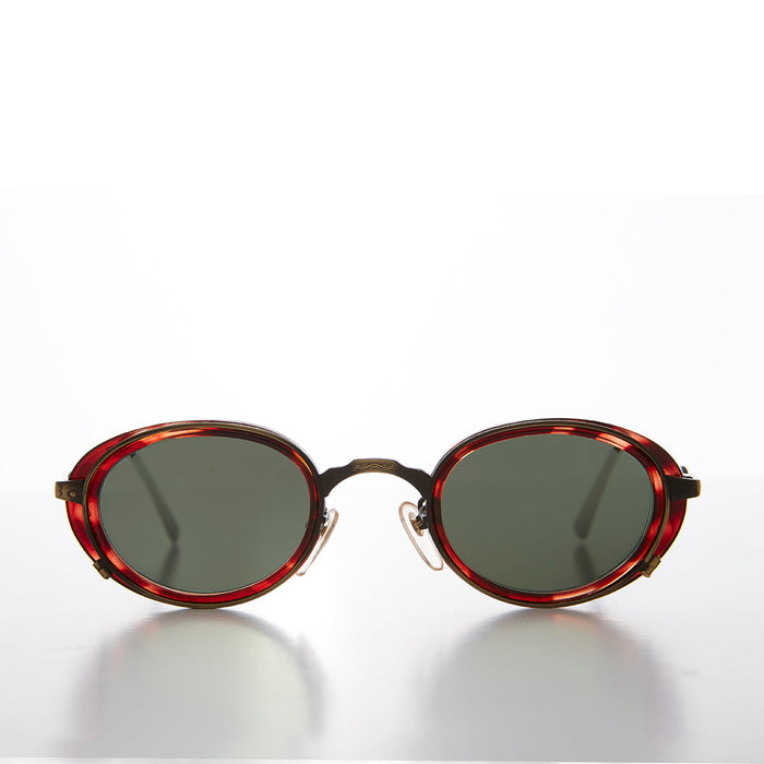 SUNGLASS MUSEUM Oval 90s Vintage Sunglass - Atomic