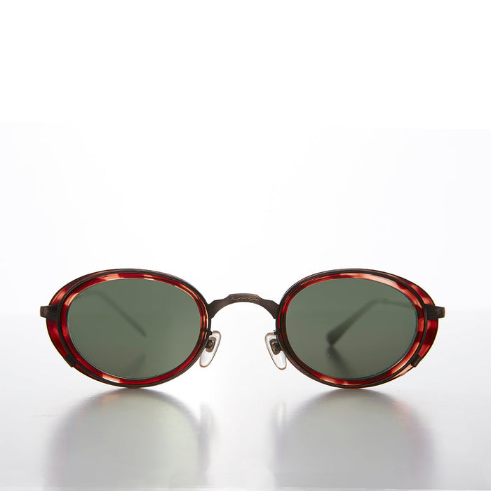 SUNGLASS MUSEUM Oval 90s Vintage Sunglass - Atomic
