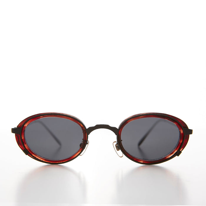 SUNGLASS MUSEUM Oval 90s Vintage Sunglass - Atomic