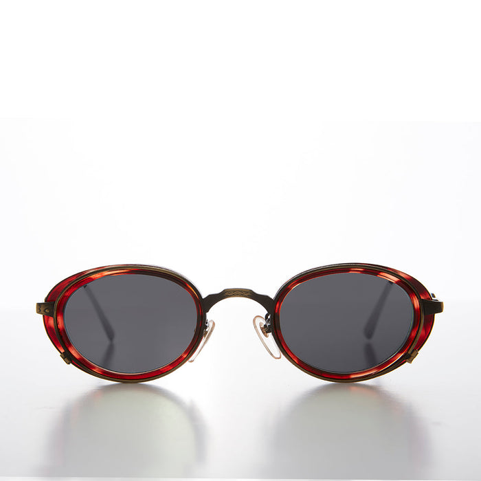 SUNGLASS MUSEUM Oval 90s Vintage Sunglass - Atomic