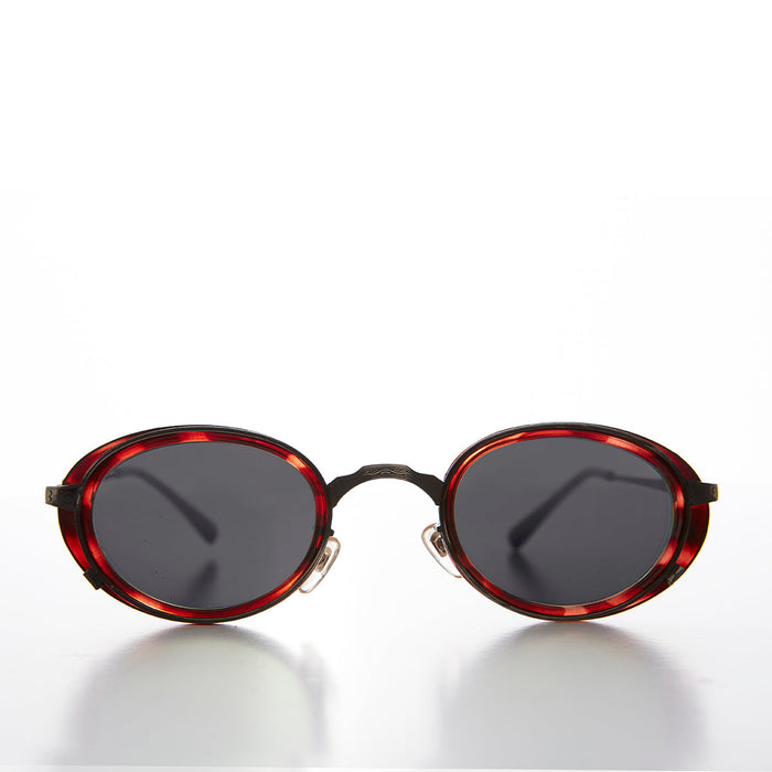 SUNGLASS MUSEUM Oval 90s Vintage Sunglass - Atomic