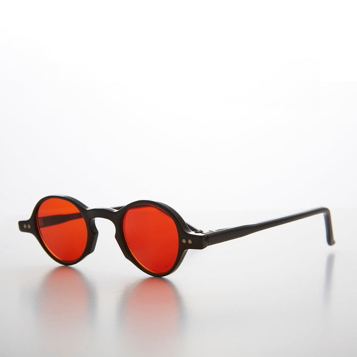 SUNGLASS MUSEUM Small Spectacle Sunglass with Color Tinted Lens - Augie