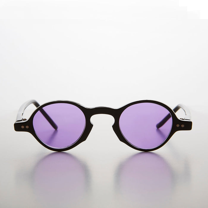 SUNGLASS MUSEUM Small Spectacle Sunglass with Color Tinted Lens - Augie