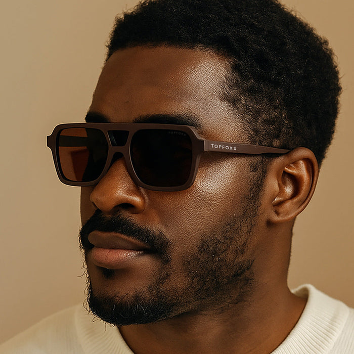 TOPFOXX Atlas - Brown Squared Sunglasses - Product image