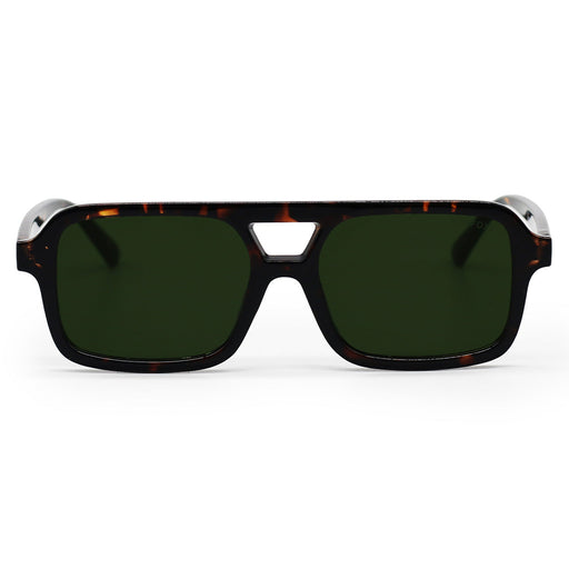 TOPFOXX Atlas - Green Tortoise Squared Sunglasses - Product image