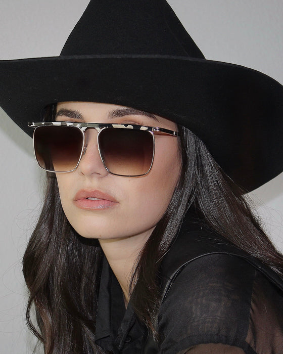 SAINT OWEN Sunglasses PHOENIX Clear Tortoise | Gold