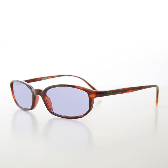 SUNGLASS MUSEUM Small Rectangle Tinted Lens Sunglasses - Bard