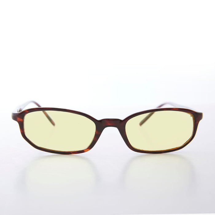 SUNGLASS MUSEUM Small Rectangle Tinted Lens Sunglasses - Bard