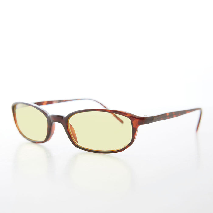 SUNGLASS MUSEUM Small Rectangle Tinted Lens Sunglasses - Bard