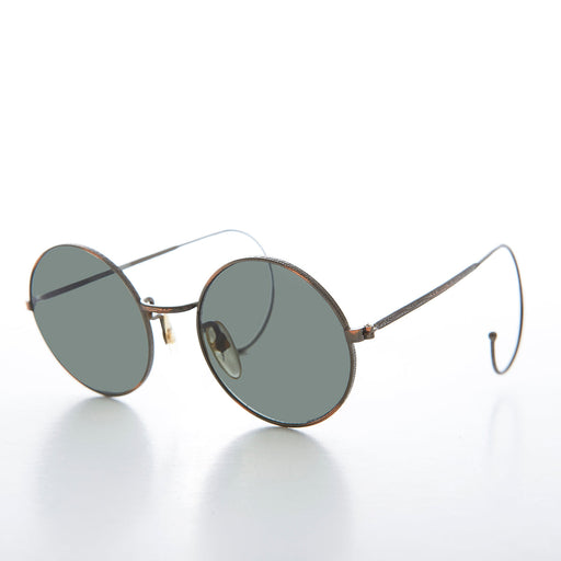 image of sunglasses model SUNGLASS MUSEUM Round Vintage Sunglass with Cable Temples - Barton