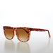 SUNGLASS MUSEUM Simple Wide Square Vintage Tortoise Sunglass - Bay - Product image