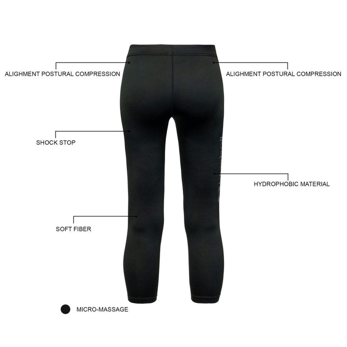 BLUEBALL RUNNING Compression Pants Capri Women Black