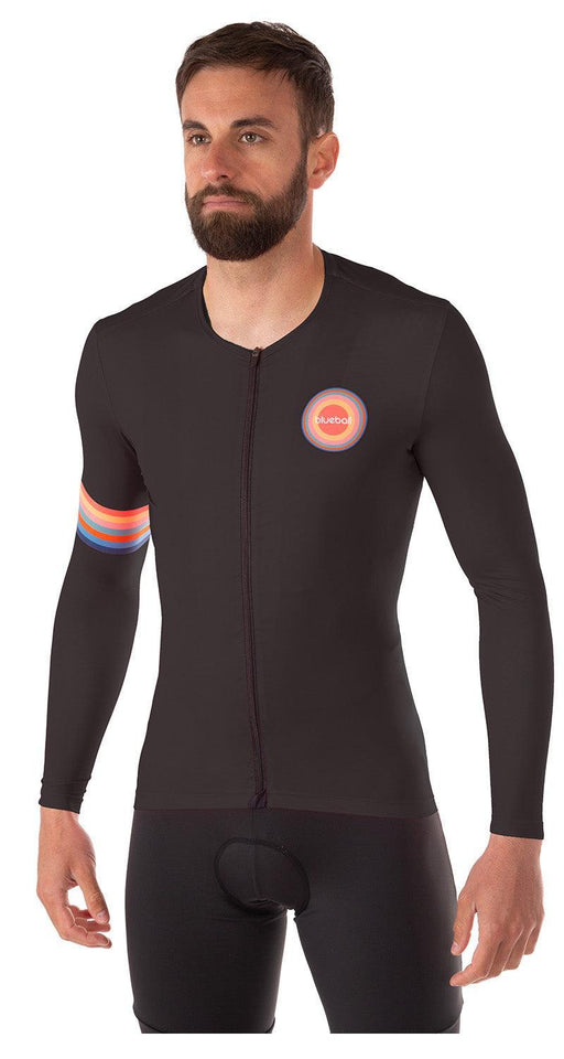 blueball apparel cycling jersey men compression clothing performance premium black bb110101 KRN glasses BB110101TS S